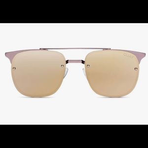 NWT Quay Australia Private Eye Sunglasses Rose/Gld